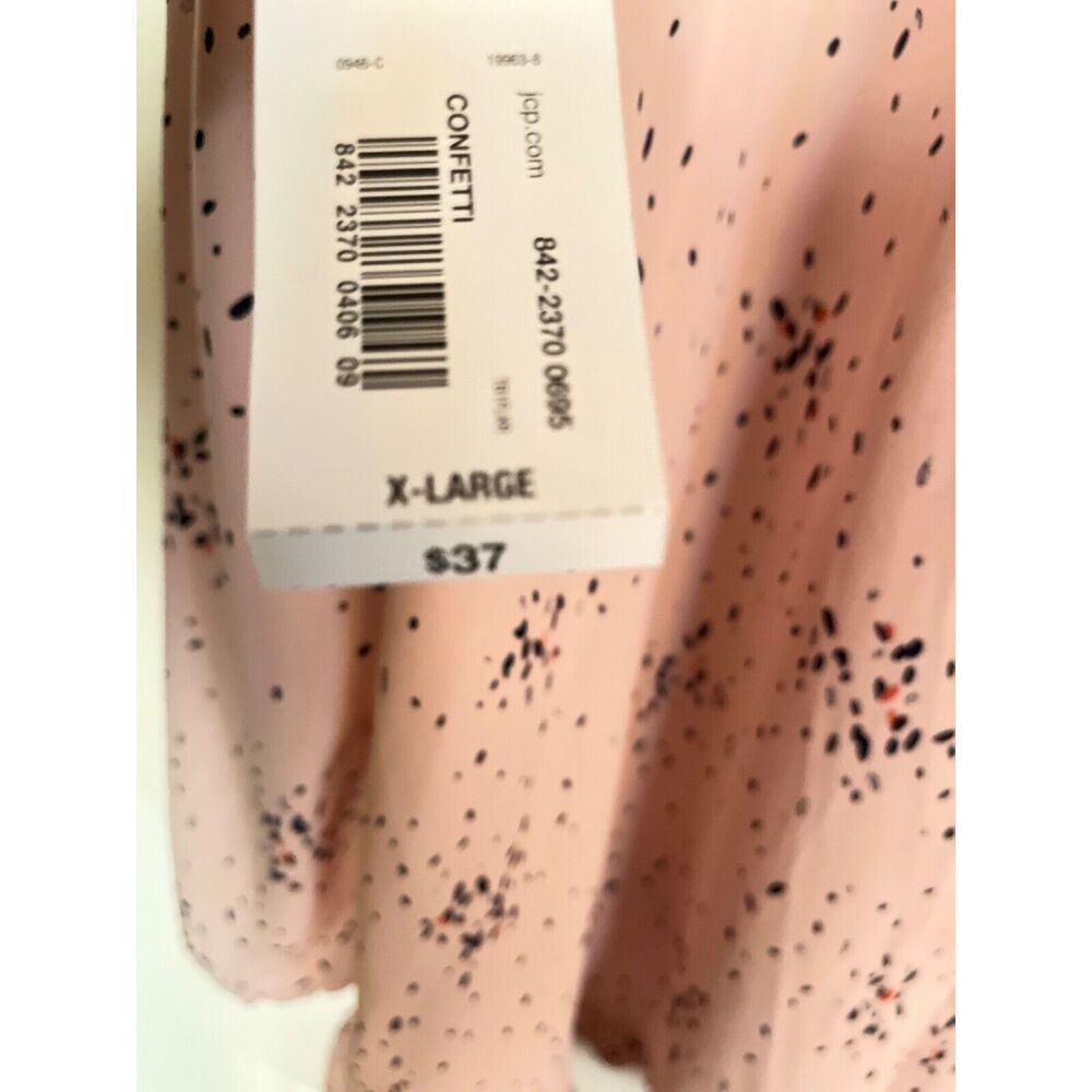 A.N.A Womens XL Peach Laced Cottagecore Fairy Long Sleeve with ruffled hem NWT - Picture 2 of 6